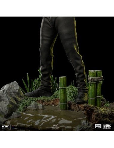 STATUE LUKE SKYWALKER AND GROGU TRAINING...