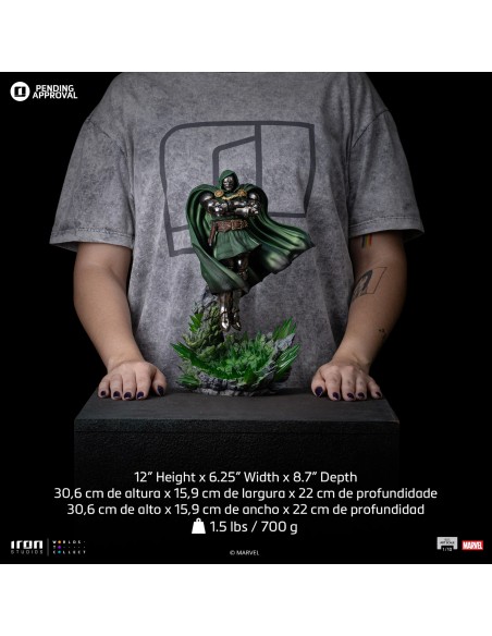 ESTATUTA DR DOOM - INFINITY GAUNTLET DIORAMA - 1/10 - IRON STUDIOS