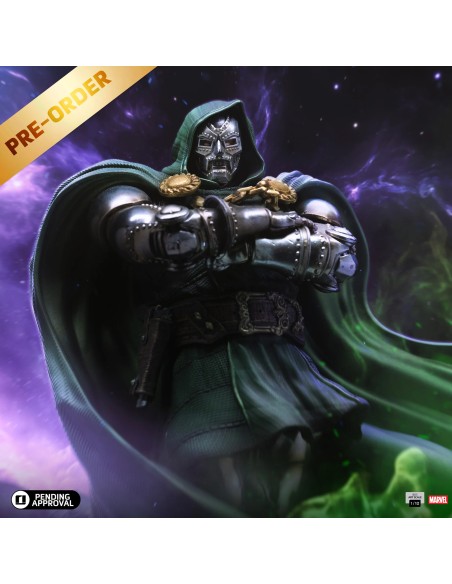 ESTATUTA DR DOOM - INFINITY GAUNTLET DIORAMA - 1/10 - IRON STUDIOS