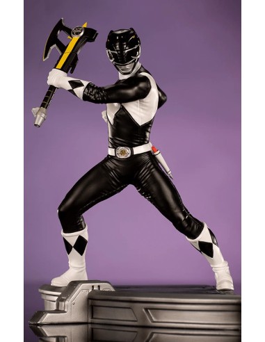 STATUE BLACK RANGER -MIGTHY MORPHIN POWER...