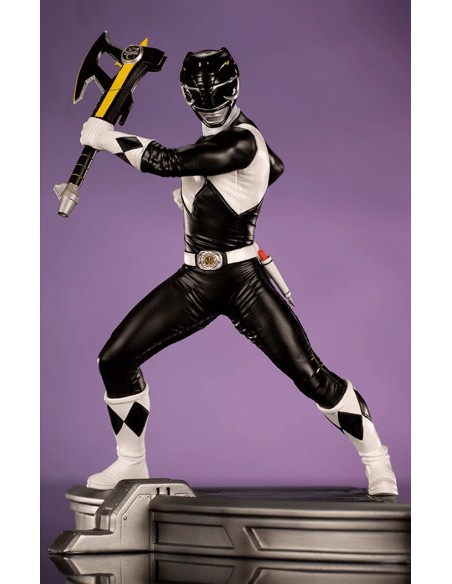 STATUE BLACK RANGER -MIGTHY MORPHIN POWER RANGERS - 1/10 - IRON STUDIOS
