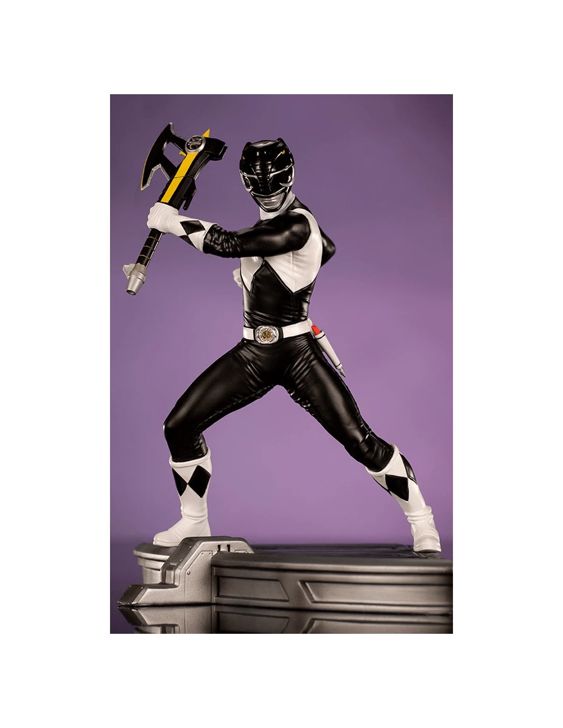 STATUE BLACK RANGER -MIGTHY MORPHIN POWER RANGERS - 1/10 - IRON STUDIOS