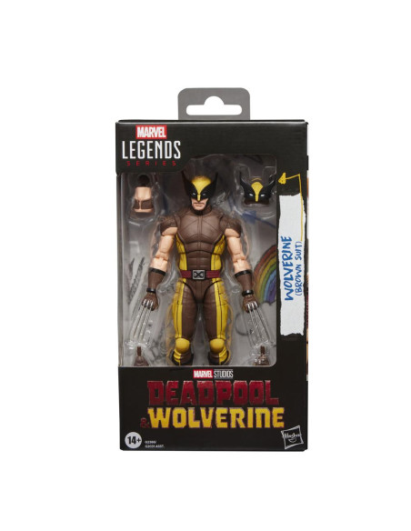 PREVENTA HASBRO MARVEL LEGENDS SERIES DEADPOOL & WOLVERINE - WOLVERINE (BROWN SUIT)