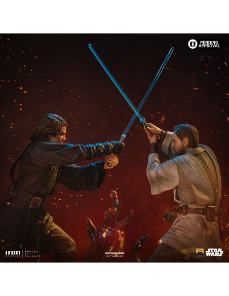 PREVENTA - ANAKIN VS OBI WAN (REVENGE OF THE SITH 20th ANNIVERSARY) - STAR WARS - 1/10 - IRON STUDIOS