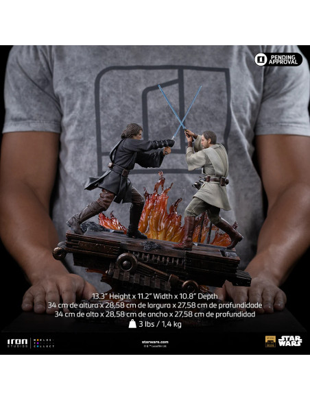 PREVENTA - ANAKIN VS OBI WAN (REVENGE OF THE SITH 20th ANNIVERSARY) - STAR WARS - 1/10 - IRON STUDIOS