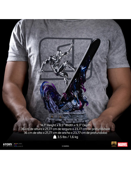 PREVENTA - STATUE SILVER SURFER DELUXE - INFINITY GAUNTLET DIORAMA - 1/10 - IRON STUDIOS