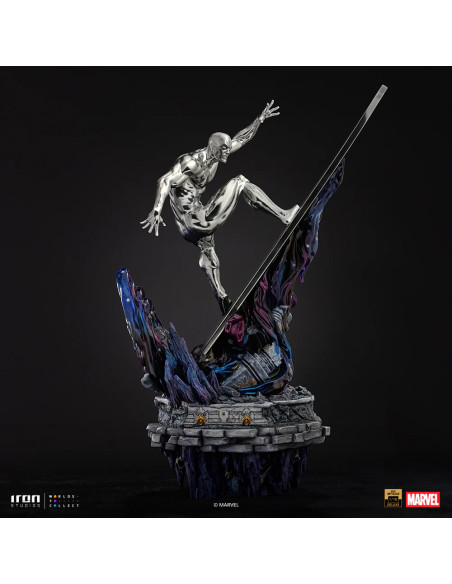 PREVENTA - STATUE SILVER SURFER DELUXE - INFINITY GAUNTLET DIORAMA - 1/10 - IRON STUDIOS