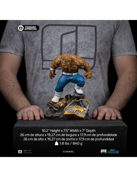 ESTATUA LA COSA (EXCLUSIVE VERSION) - FANTASTIC FOUR: THE FIRST STEEPS - ART SCALE 1/10 - IRON STUDIOS