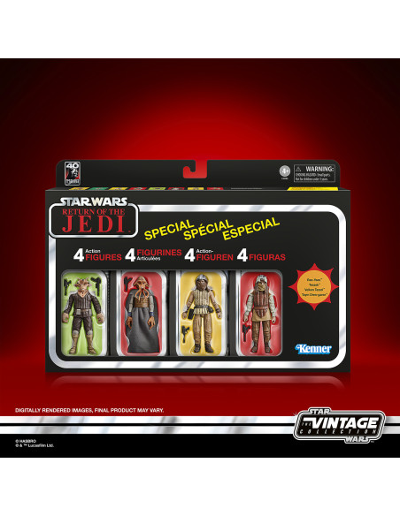 PREVENTA JABBAS COURT PACK 4 FIGURAS - STAR WARS: RETURN OF THE JEDI THE VINTAGE COLLECTION