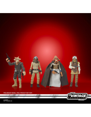 PREVENTA JABBAS COURT PACK 4 FIGURAS - STAR...