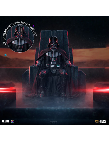 PREVENTA - DARTH VADER ON THRONE - STAR WARS: OBI-WAN KENOBI SERIES - 1/10 - IRON STUDIOS