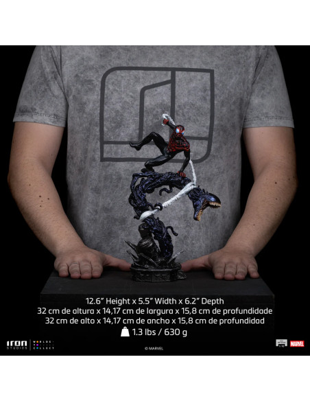 MILES MORALES - SPIDERMAN VS VILLAINS DIORAMA - 1/10 - IRON STUDIOS