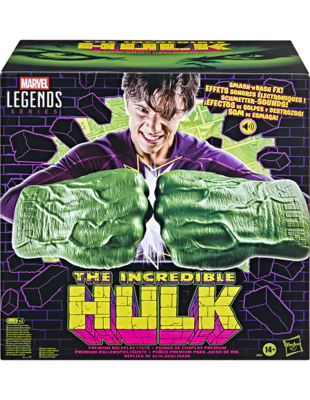 PREVENTA HULK PUÑOS ELECTRONICOS RÉPLICA - THE INCREDIBLE HULK MARVEL