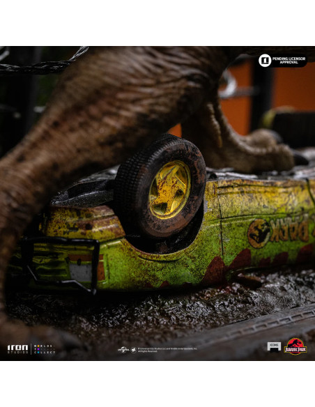 PREVENTA T-REX BREAKOUT SET A - JURASSIC PARK - ICONS - IRON STUDIOS