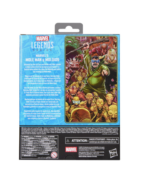 PREVENTA MARVEL LEGENDS SERIES FANTASTIC FOUR MARVEL'S MOLE MAN & MOLOIDS