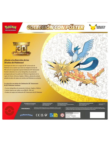 PREVENTA BLISTER POKÉMON TCG 30th ANIVERSARIO - ESPAÑOL