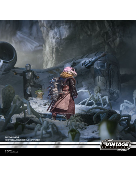 PREVENTA STAR WARS THE VINTAGE COLLECTION THE MANDALORIAN TRAPPER WOLF,FROG LADY &CARSON TEVA